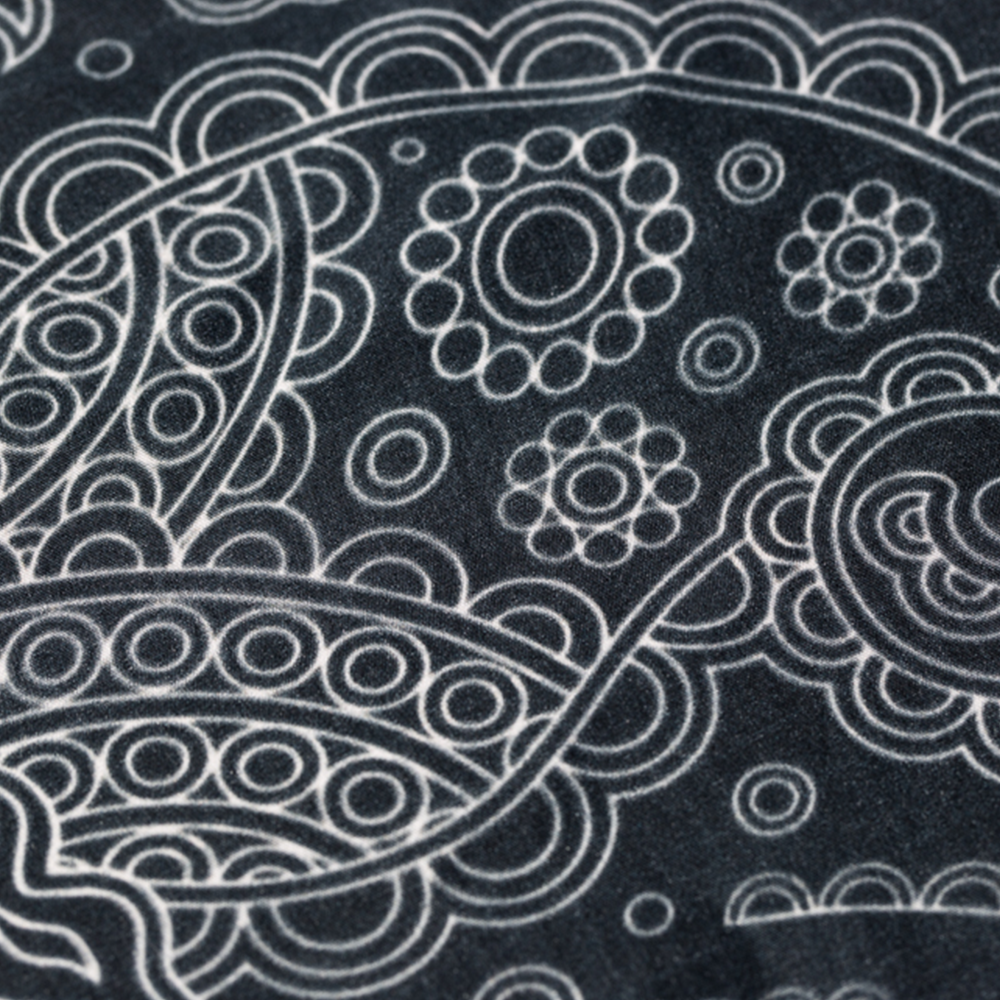 Hans Hermann Einstecktuch - Black Buddha S einzeln