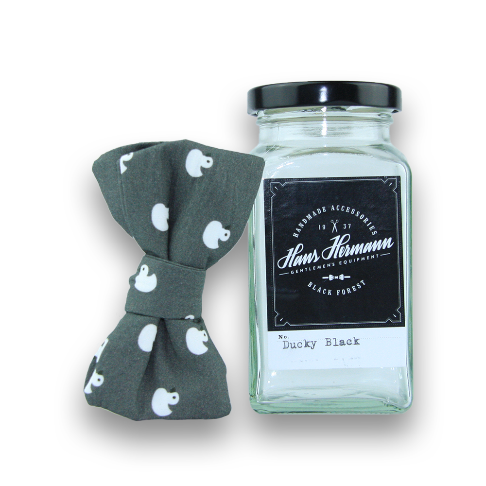 Hans Hermann Fliege - Ducky Black mit Glas